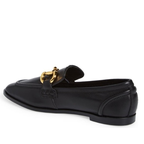 Jeffrey Campbell Black and Gold Velviteen Bit Loafer - Size 5 - Picture 3 of 12